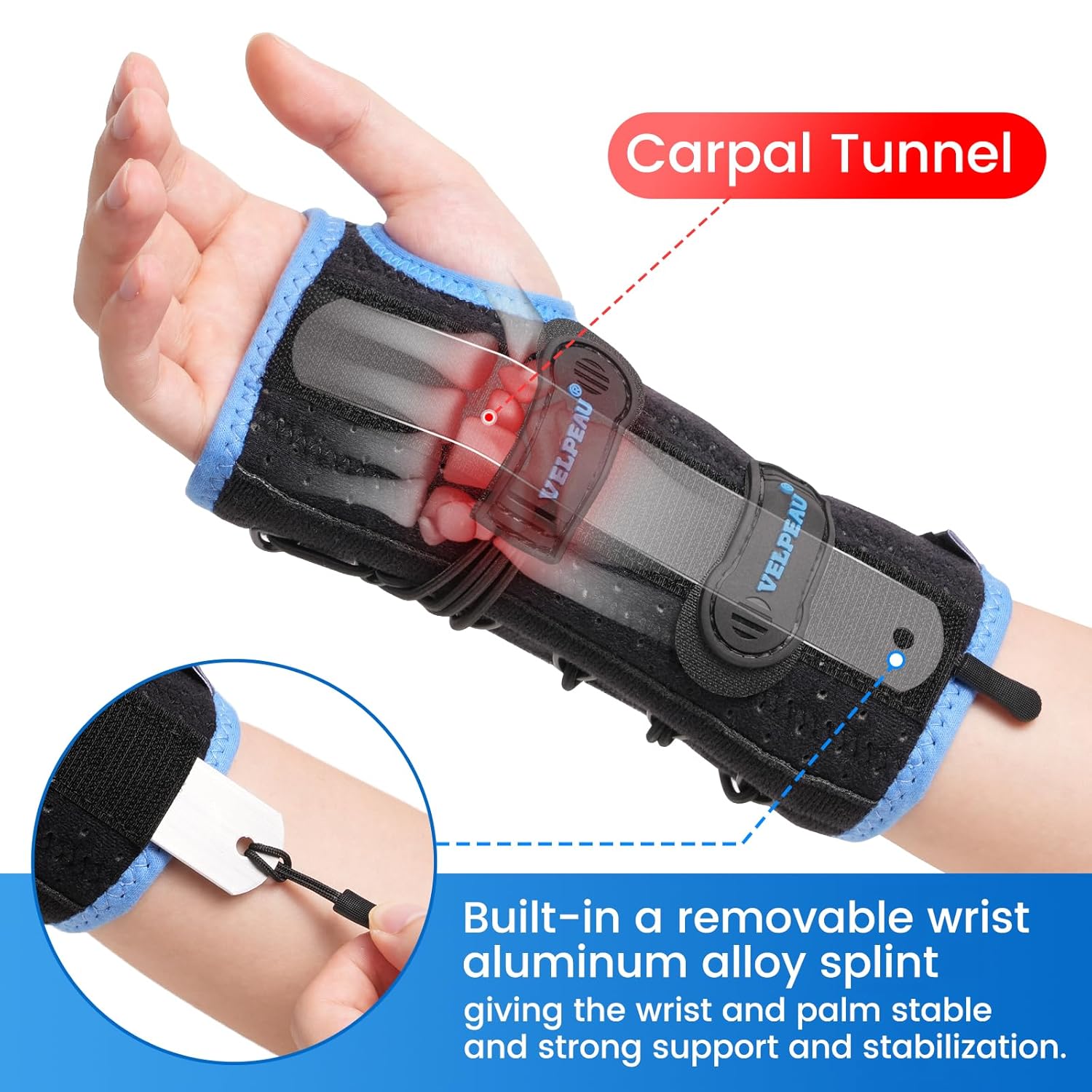 Wrist Brace - Double Drawstring Version