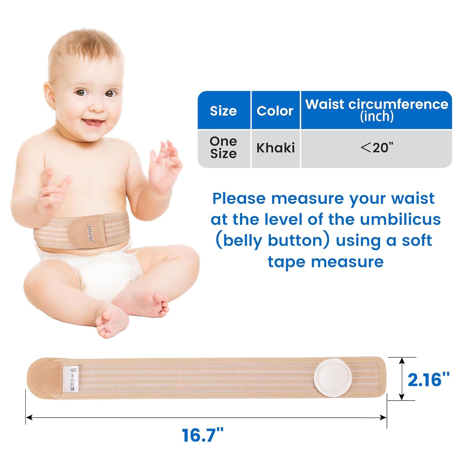 Umbilical Hernia Belt for Infant and Toddler