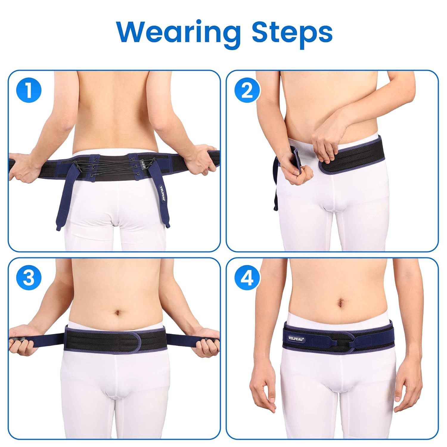 VP1022 VELPEAU Sacroiliac Si Joint Hip Belt - VELPEAU