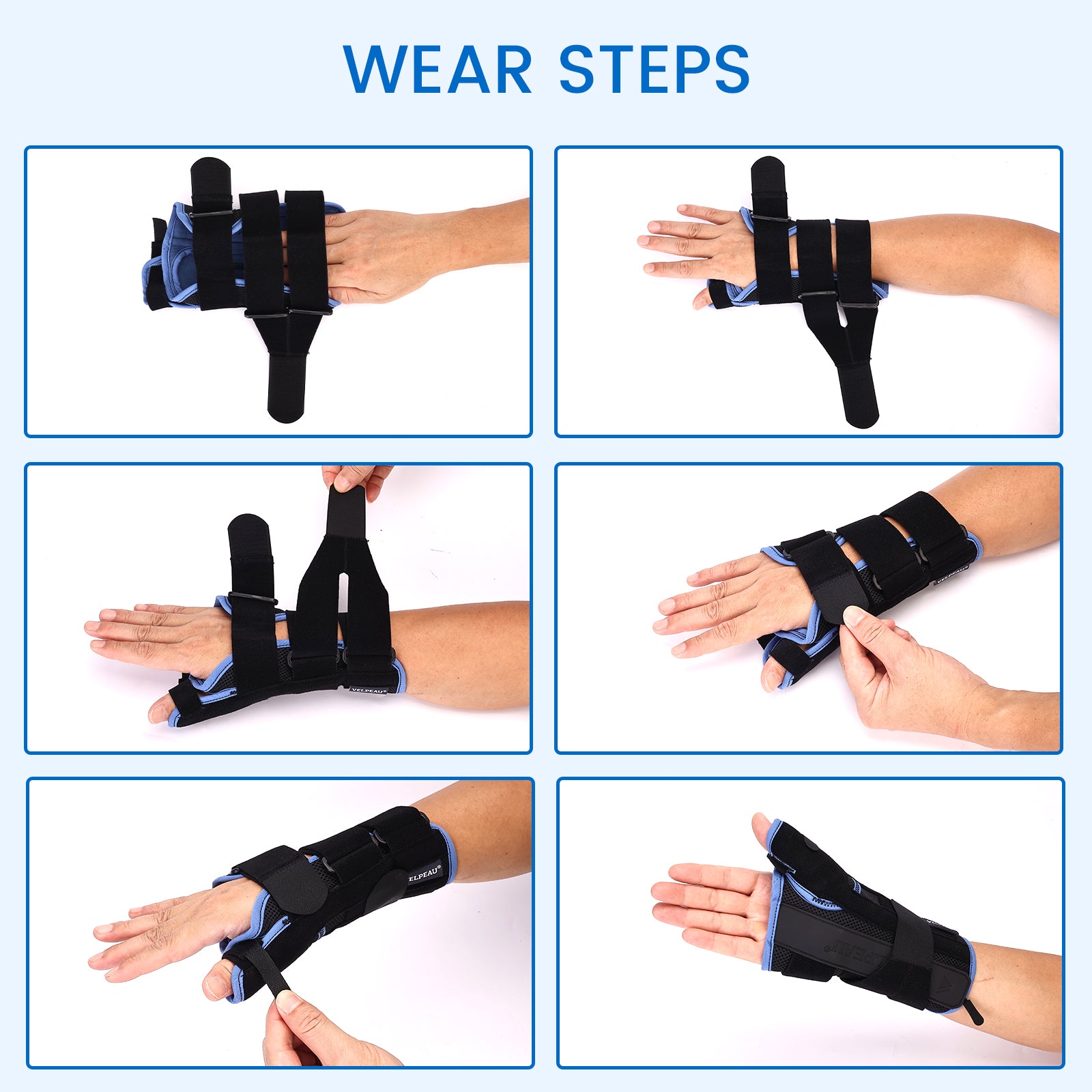 VELPEAU Thumb Wrist Splint for Arthritis Pain Relief and Prevent Hand  Sprain Wrist Support Brace Lightweight for Men and Women - AliExpress