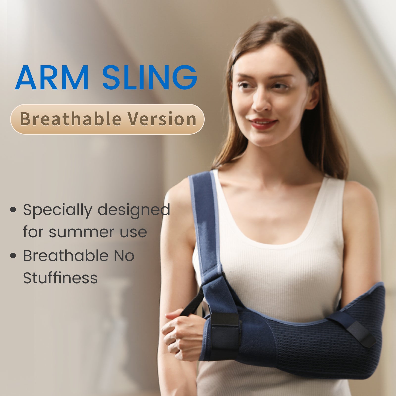 Yosoo Health Gear Arm Sling with Release Buckle Design, Breathable Arm  Support Shoulder Immobilizer for Broken Fractured Arm, Elbow and Shoulder