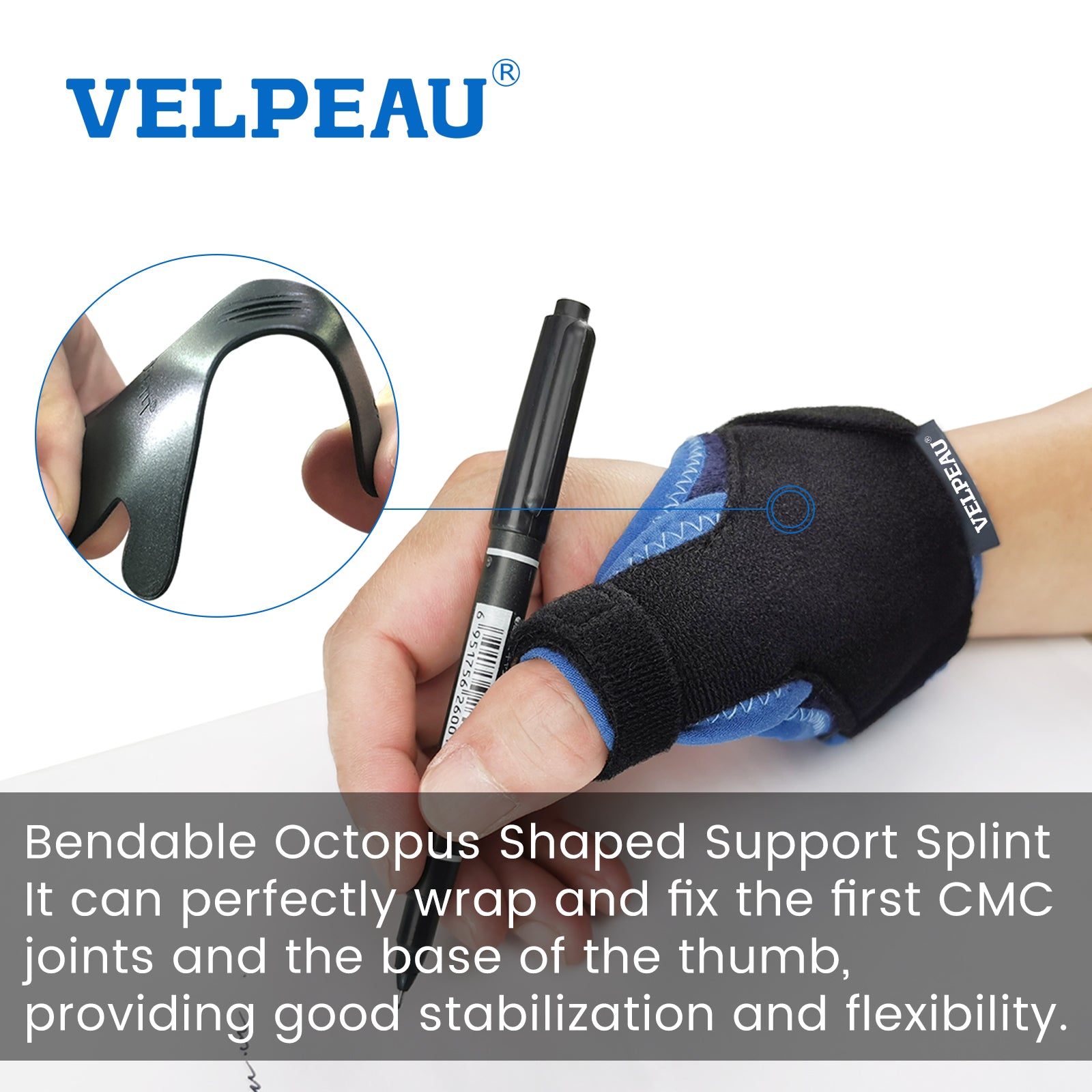 VP0905 VELPEAU Thumb Stabilizer Support Brace Comfort Version
